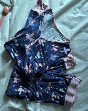 Little Sleepies Women's Pajama Set in Twilight Ballet Print